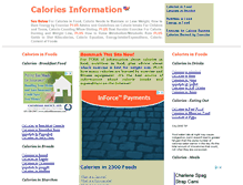 Tablet Screenshot of calorie-counter.net